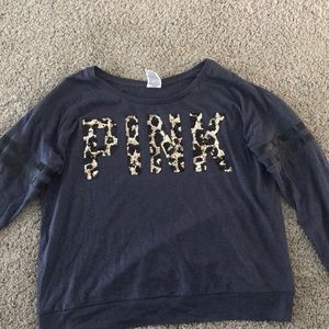 PINK/ Victoria’s Secret Long Sleeve Sequin Shirt